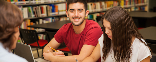 Young Man in the Library